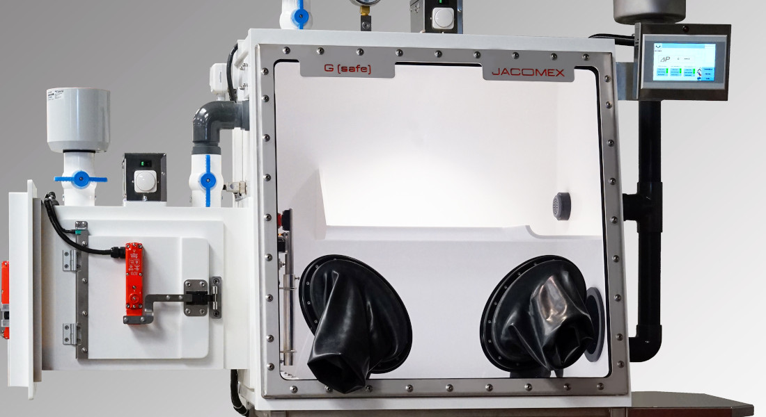 G(Safe) avec Corian – Boîte à gants nucléaire Enceintes de confinement alpha pour le secteur nucléaire