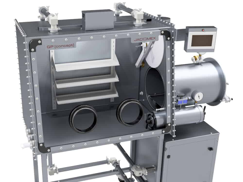 gp-concept-t2-with-antechamber-glove-box Boîte à gants en acier inoxydable