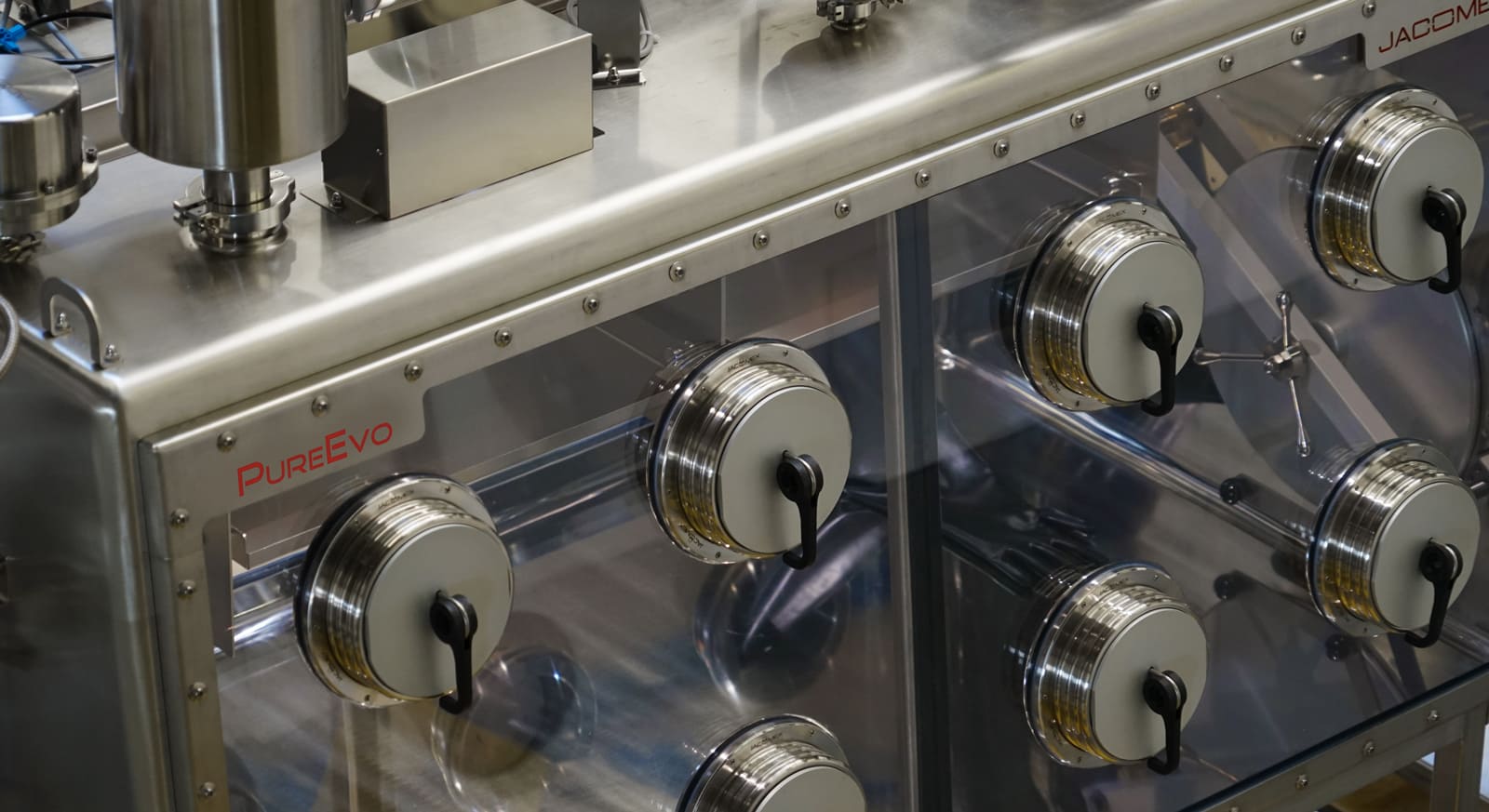 PureEvo-nuclear-Jacomex Boîte à gants nucléarisée utilisée pour manipulation de matière radioactive