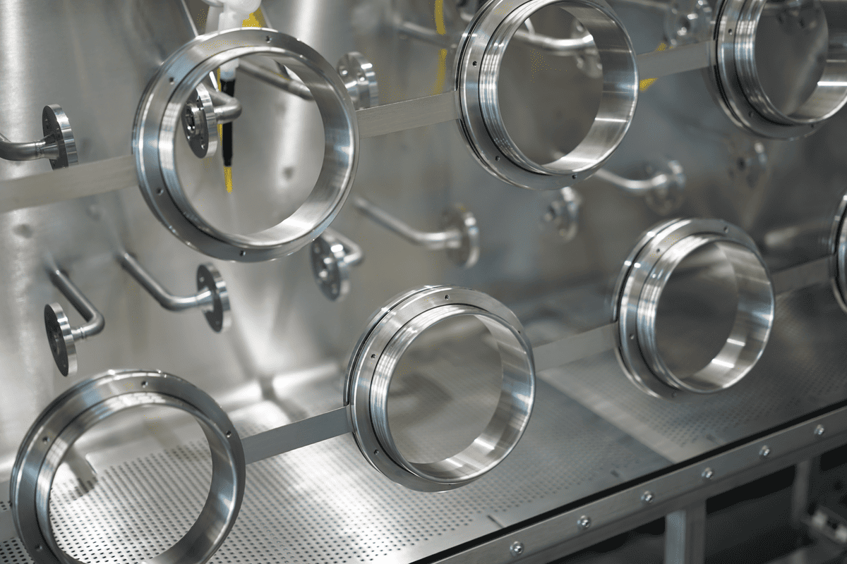 Boite à gants haute sécurité, en dépression sous air filtré